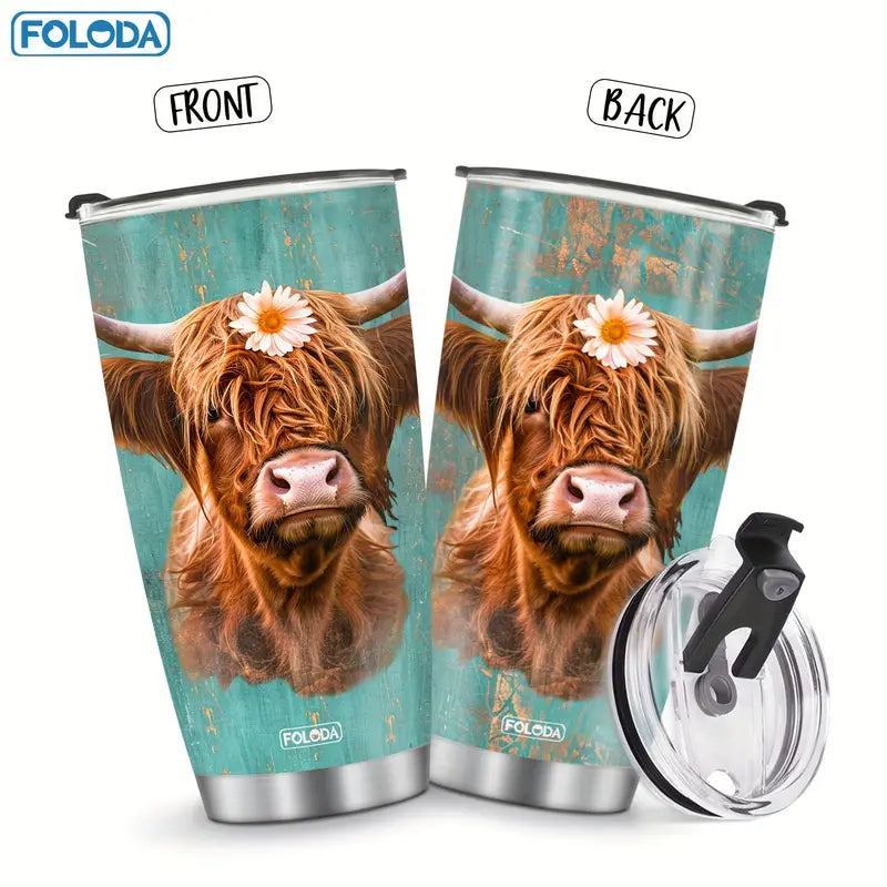 Highland Cow Insulated Hot & Cold 20oZ Cup